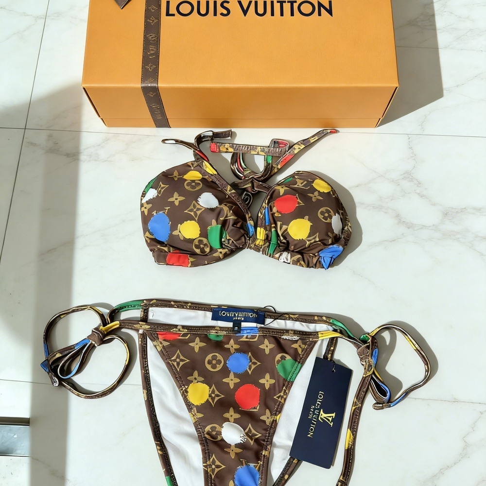 Louis Vuitton Monogram Polka Bikini Set